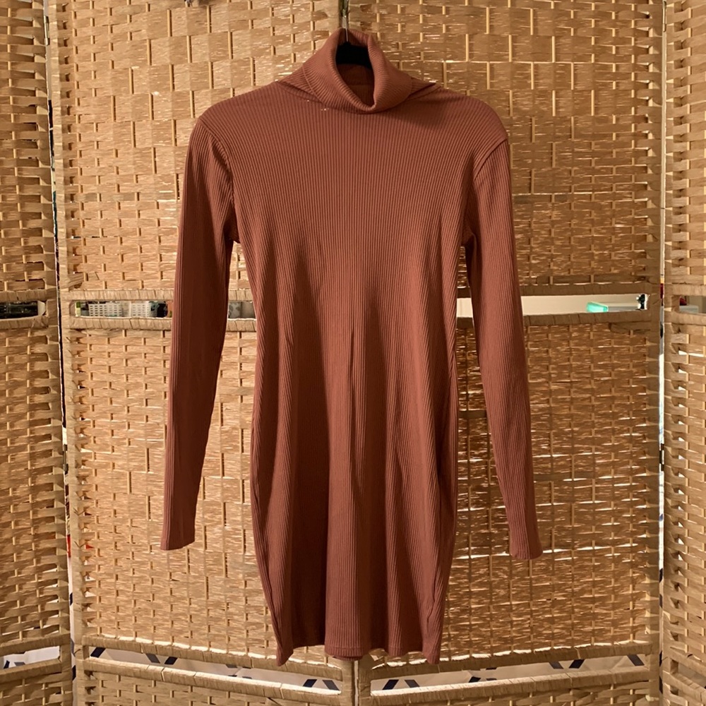 Mauve Turtleneck Sweater Dress 💕